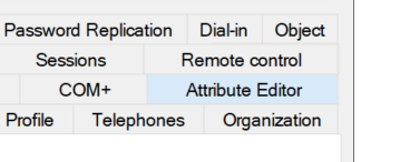 View Tab Attribute Editor
